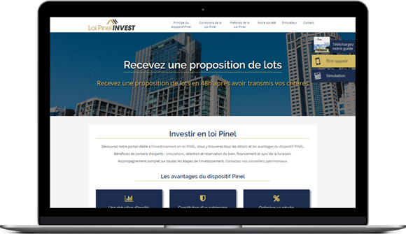 Création du site Loi Pinel Invest