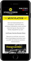 Création du site web de Studio Fitness Club